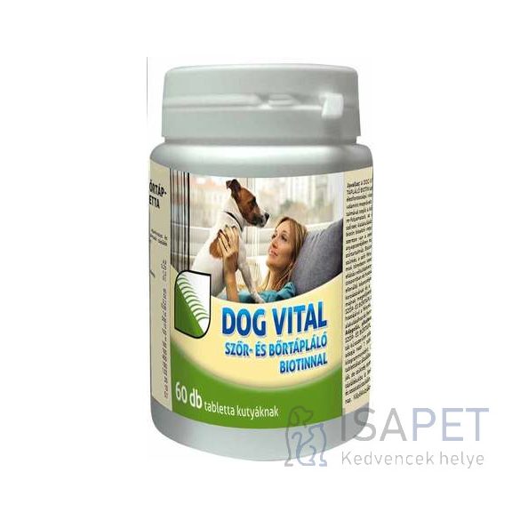 Dog Vital szőr- és bőrtápláló tabletta biotinnal 60 db