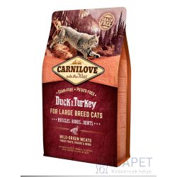   CarniLove Cat Muscles, Bones & Joints Large Breed kacsa- és pulykahússal 6kg