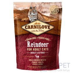 CarniLove Cat Adult Energy & Outdoor rénszarvashússal 6kg