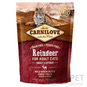 CarniLove Cat Adult Energy & Outdoor rénszarvashússal 2kg