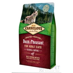   CarniLove Cat Adult Hairball Control kacsa- és fácánhússal 6kg