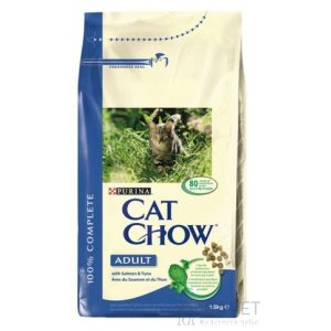 Cat Chow Adult tonhallal és lazaccal 1,5kg