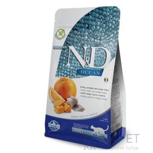 N&D Cat Grain Free heringgel, sütőtökkel és naranccsal 300 g