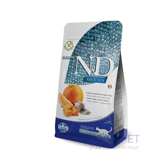 N&D Cat Grain Free heringgel, sütőtökkel és naranccsal 300 g