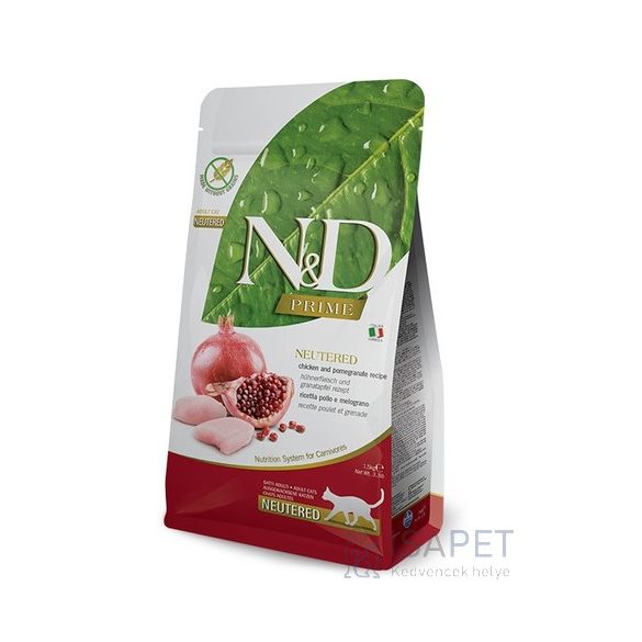 N&D Cat Adult Chicken & Pomegranate Neutered Grain Free 1,5 kg