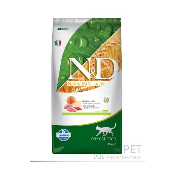 N&D Cat Prime Adult Boar & Apple 1,5kg