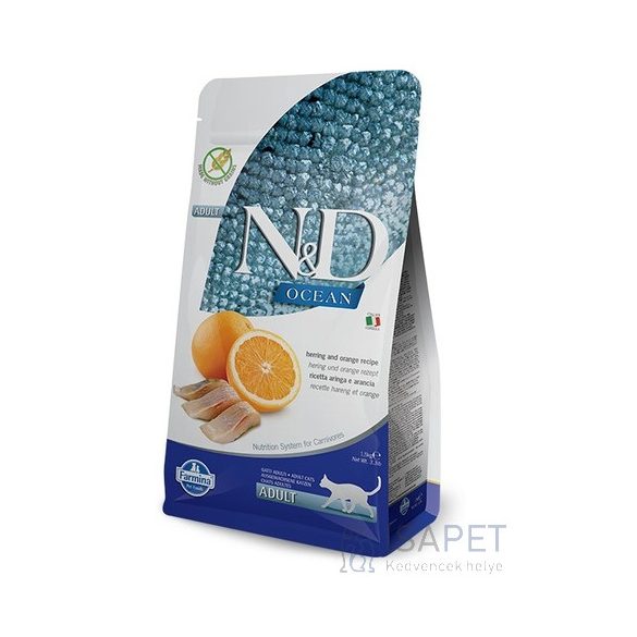 N&D Cat Adult Hering & Orange Grain Free 5kg