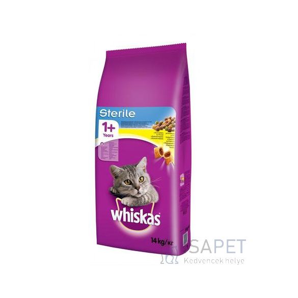 Whiskas Sterile szárazeledel ivartalanított macskáknak 1,4kg