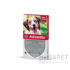 Advantix Spot On 10-25kg között 4x2,5ml