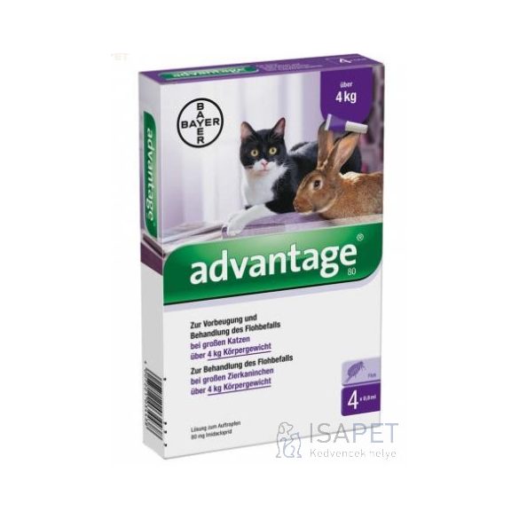 Advantage 80 Cat SpotOn 4x0,8ml