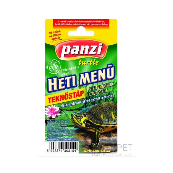 Panzi Heti Menü teknősök részére 10 g