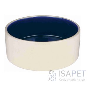 Trixie Ceramic Bowl - kerámia tál (krém,kék) kutyák részére (2,3l /Ø22cm)