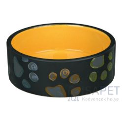   Trixie Jimmy Ceramic Bowl kerámia tál oldalán tappancs mintával 15 cm