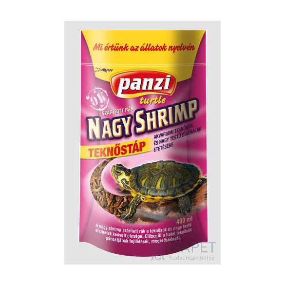 Panzi Nagy Shrimp teknőstáp 400 ml