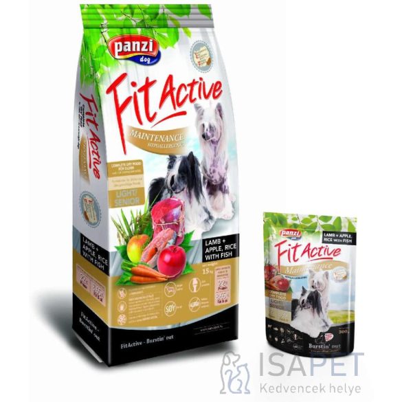 FitActive Maintenance Hypoallergenic Light/Senior Lamb, Apple, Rice & Fish 4kg