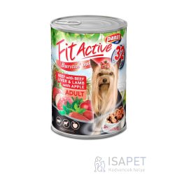   FitActive Dog Adult Beef with Beef Liver & Lamb with Apple 415g