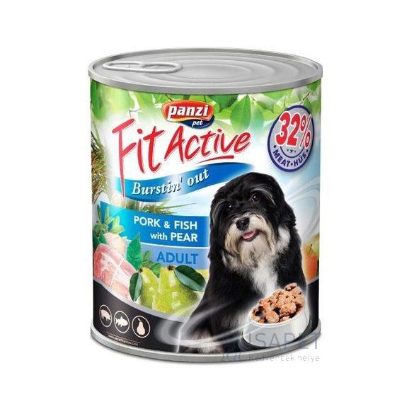 FitActive Dog Adult Pork & Fish with Pear 1,24kg