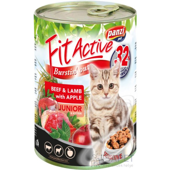 FitActive Cat Junior Beef & Lamb with Apple 415g