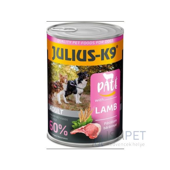 Julius-K9 Paté Lamb - Bárányhúsban gazdag pástétomos konzerv 400g