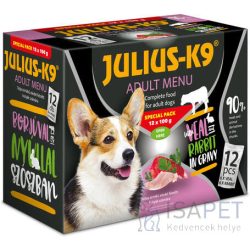 Julius-K9 Veal & Rabbit szószos falatok kutyáknak 12x100g