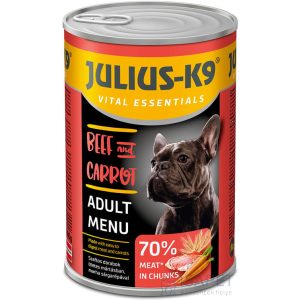 Julius K9 Beef szaftos húsdarabok ízletes mártásban kutyáknak 1,24kg