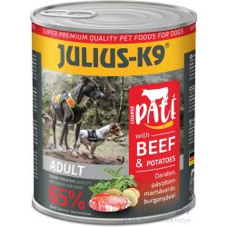   Julius-K9 Paté Beef & Liver - Marhahúsban és májban gazdag pástétomos konzerv 400g