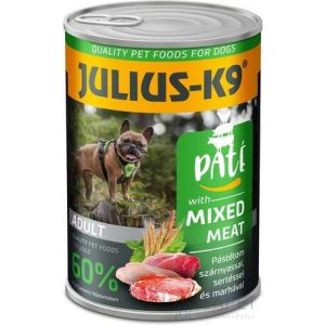 Julius-K9 Paté Mixed Meat húsban gazdag pástétomos konzerv 400g