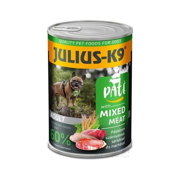 Julius-K9 Paté Mixed Meat húsban gazdag pástétomos konzerv 400g