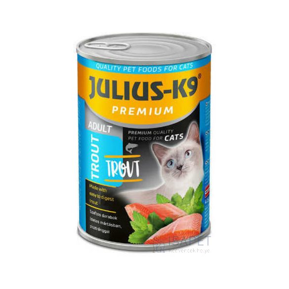 Julius-K9 Cat Adult Trout nedveseledel macskáknak 415g