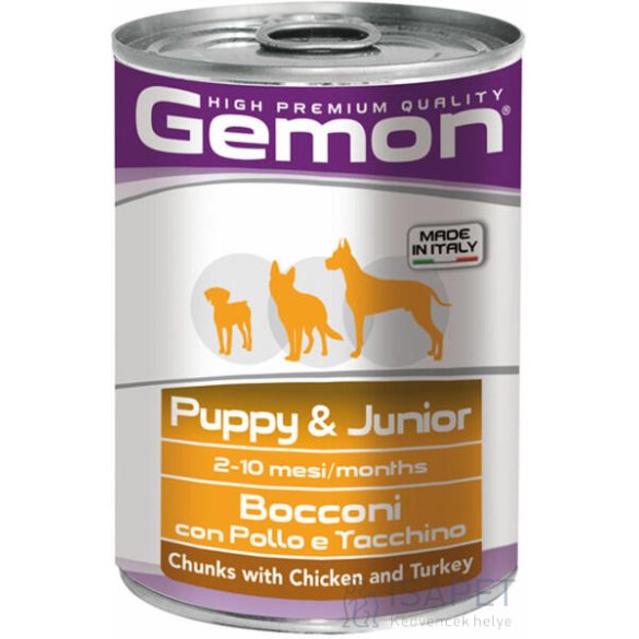 Gemon Puppy & Junior Chicken and Turkey 415 g