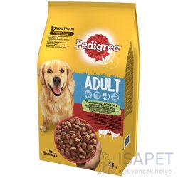 Pedigree Adult marha- és baromfihúsos száraztáp 15kg