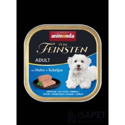   Animonda Vom Feinsten Adult (csirke+tőkehal) alutálkás - Felnőtt kutyák részére 11x150g