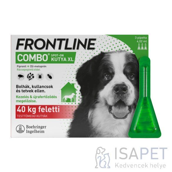 Frontline Combo Spot On Kutya XL 40-60kg 1db pipetta