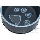 Trixie Jimmy Ceramic Bowl - kerámia tál (mintás, többféle színben) kutyák részére kutyák részére (0,4l/Ø12cm)