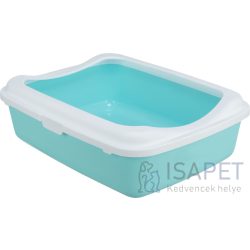   Trixie Litter Tray - peremes macska wc macskák részére (menta/fehér) 37x15x47cm