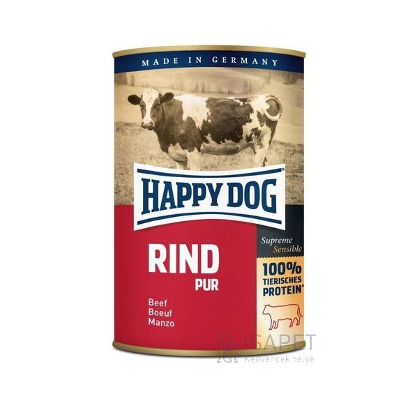Happy Dog Pur Germany - marhahúsos konzerv 6x200g