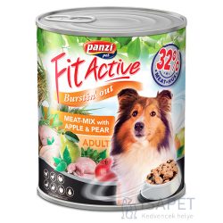   FitActive DOG Meat-mix (csirke, liba, pulyka, kacsa, nyúl) + alma és körte 415 g