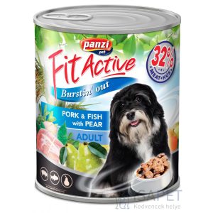 FitActive ADULT DOG (sertés-hal) + körte 1240 g