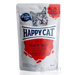 Happy Cat Meat in Sauce alutasakos eledel borjúhússal és májjal 85 g