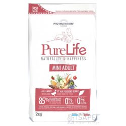   Flatazor Pure Life Mini Adult hipoallergén táp kacsával és fehér hallal 2 Kg