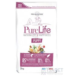   Flatazor Pure Life Puppy hipoallergén táp, lazaccal és fehér hallal 2 Kg