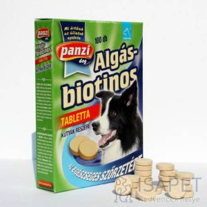 Panzi algás-biotinos tabletta kutyáknak az egészséges szőrzetért 100 db