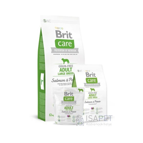 Brit Care Grain-Free Adult Large Breed Salmon & Potato 2x12 Kg