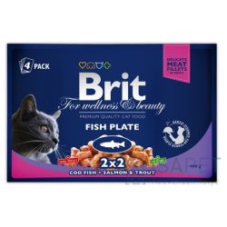 Brit Premium Cat Fish Plate 4x100 g