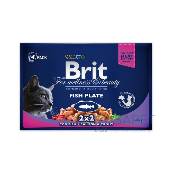 Brit Premium Cat Fish Plate 4x100 g