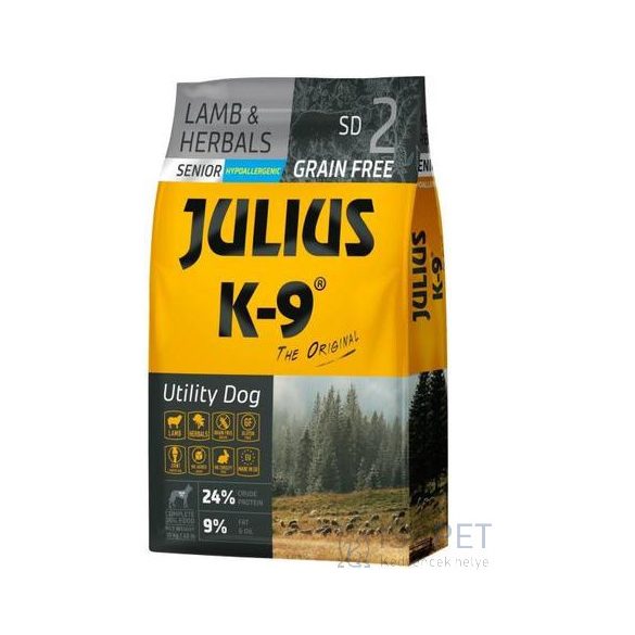 Julius-K9 GF Hypoallergenic Senior Lamb & Herbals 340 g