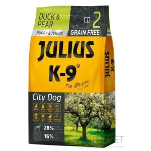 Julius-K9 GF City Dog Puppy & Junior Duck & Pear 10 Kg