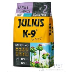   Julius-K9 GF Hypoallergenic Utility Dog Puppy & Junior Lamb & Herbals 340 g