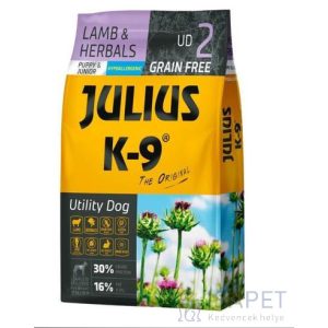 Julius-K9 GF Hypoallergenic Utility Dog Puppy & Junior Lamb & Herbals 3 Kg