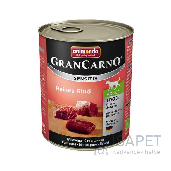 Animonda GranCarno Sensitiv tiszta marhahúsos konzerv 200 g